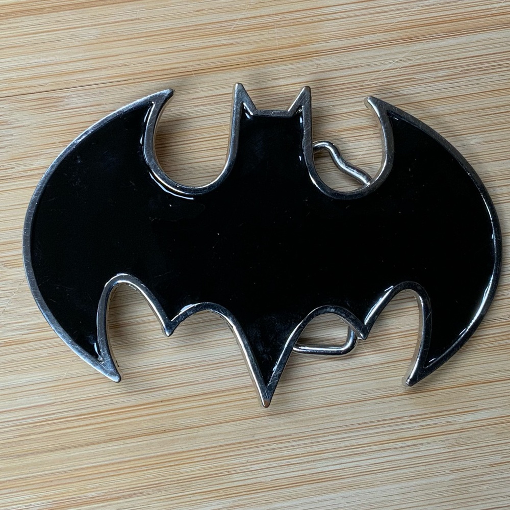 Batman Black and Sliver Belt Buckel